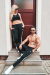 MRS.MARLISA Jogginghose - black/white - blogger and brands