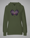 BUTTERFLY rosa Hoodie - military - blogger and brands