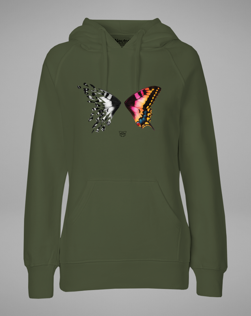 BUTTERFLY color Hoodie - grey - blogger and brands