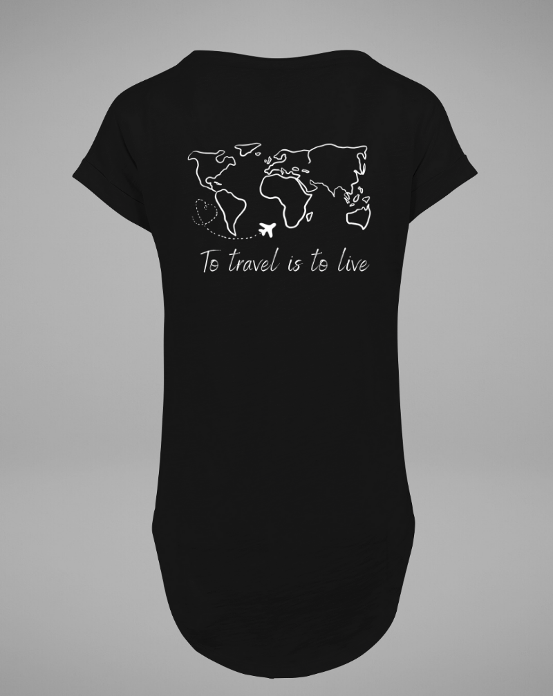 TO TRAVEL IS TO LIVE - black - blogger and brands