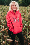 BUTTERFLY color Hoodie - pink - blogger and brands