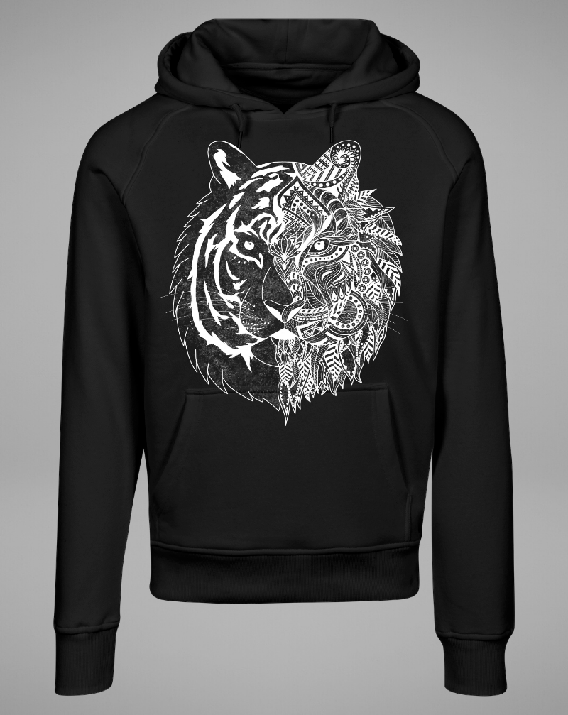 TIGER Hoodie - black - blogger and brands