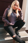 BUTTERFLY rosa Hoodie - grey - blogger and brands
