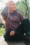 BUTTERFLY rosa Hoodie - grey - blogger and brands