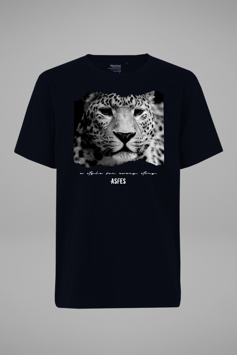 asfes LEOPARD Shirt black - blogger and brands