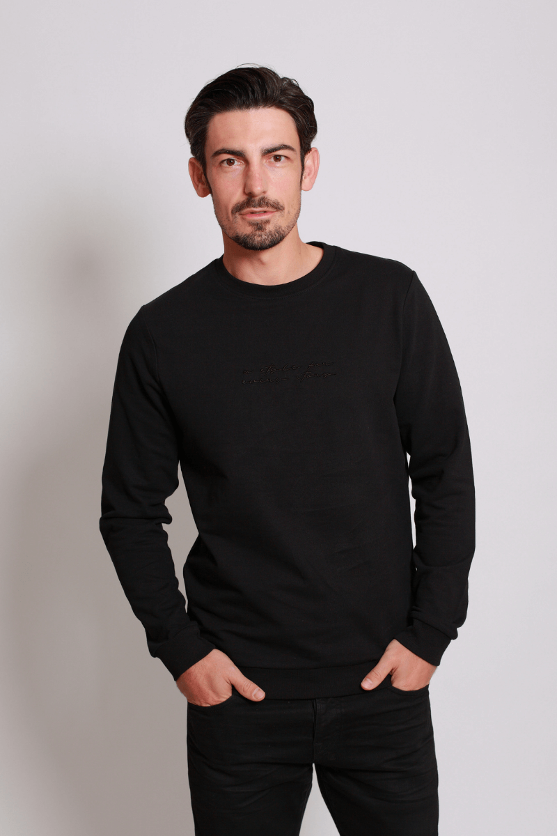 asfes Sweater black - blogger and brands