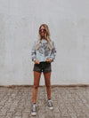 TIGER Crop Sweater - grey with black - blogger and brands